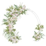 vidaXL Arche de mariage Blanc 223 x 45 x 201 cm Acier