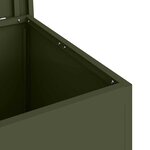 vidaXL Boîte de Rangement Extérieure Vert olive 55 x 50 5 x 50 cm