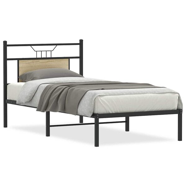 vidaXL Cadre de lit sans matelas chêne sonoma 80x200 cm