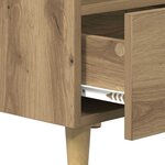 vidaXL Armoire de lit 2 Pièces chêne artisanal 40 x 35 x 47.5 cm