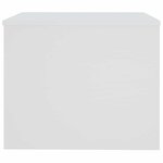 vidaXL Table basse Blanc 80x50x40 cm Bois d'ingénierie