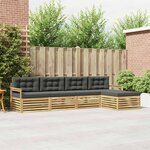 vidaXL Ensemble de canapés d'extérieur 5 pc Blanc et anthracite