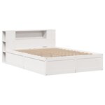 vidaXL Cadre de lit sans matelas blanc 160x200 cm bois de pin massif