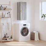 vidaXL Armoire murale sonoma gris 34 5x34x90 cm