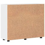 vidaXL Buffet Blanc brillant 55.5 x 29 x 100 cm Bois d'ingénierie