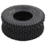 vidaXL Pneu de brouette et chambre à air 4Pièces 15x6.00-6 4PR Caoutchouc