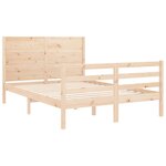 vidaXL Cadre de lit sans matelas bois massif