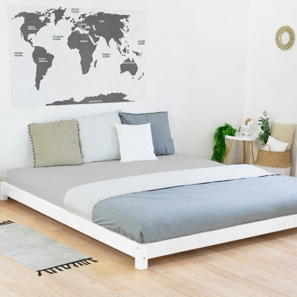 Lit double TATAMI 200 x 200 blanc