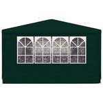 vidaXL Tente de réception avec parois latérales 4x9 m Vert 90 g/m²