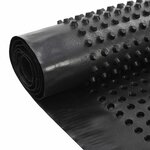 vidaXL Feuille de drainage nervurée Noir 1 x 10 m HDPE