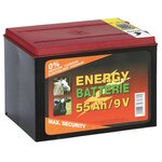 Kerbl batterie sèche carbone de zinc 9 v 55 ah