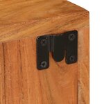 vidaXL Table de chevet 2 Pièces Marron Bois massif d'acacia