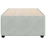 vidaXL Cadre de lit sans matelas gris clair 90x190 cm velours