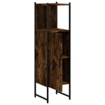 vidaXL Armoire de salle de bain chêne fumé 33x33x120 5 cm