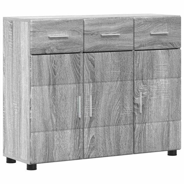 vidaXL Buffet Gris Sonoma 88 5 x 30 5 x 73 cm Bois d'ingénierie