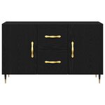 vidaXL Buffet Chêne noir 100 x 36 x 60 cm Bois d'ingénierie