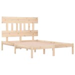 vidaXL Cadre de lit sans matelas 120x200 cm bois massif