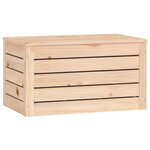 vidaXL Boîte de rangement 59 5x36 5x33 cm Bois massif de pin