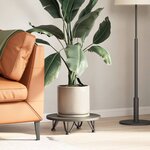 vidaXL Pieds en épingle à cheveux pour table basse 4 pièces Acier naturel 10 cm Acier massif