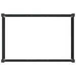 vidaXL Jardinière surélevée Noir 150 x 100 x 54 cm WPC et Aluminium