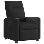 vidaXL Fauteuil inclinable électrique Noir Tissu