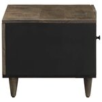 vidaXL Table basse gris clair 80x50x40 cm bois de manguier massif