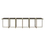 vidaXL Ensemble à dîner de jardin coussins 17 Pièces Résine tressée Beige