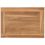 vidaXL Table basse Marron 50 x 35 x 45 cm Bois de teck solide