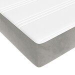 vidaXL Matelas de lit à ressorts ensachés Gris clair 120x200x20 cm