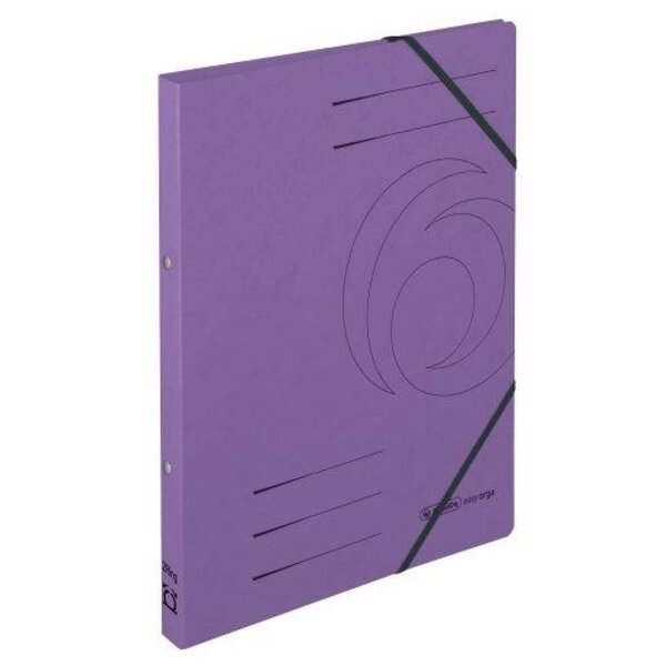 Classeur à anneaux easyorga  A4  Colorspan-carton  violet HERLITZ