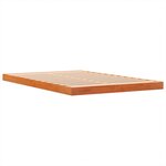 vidaXL Cadre de lit sans matelas cire marron 140x200cm bois pin massif