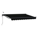 vidaXL Auvent rétractable électrique Noir et anthracite 3 x 2 5 m