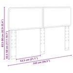 vidaXL Tête de lit Chêne Sonoma 140 cm Bois d'ingénierie