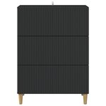 vidaXL Armoire à tiroirs Noir 66 x 34 5 x 90 cm Bois d'ingénierie
