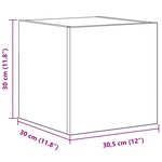 vidaXL Ensemble meuble TV 7 Pièces chêne artisanal 80 x 30 x 30 cm