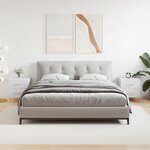 vidaXL Tables de chevet 2 Pièces blanc 40x35x47 5 cm bois d’ingénierie