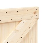 vidaXL Tête de lit 140x104 cm bois massif de pin
