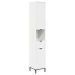 vidaXL Meuble de salle de bain haut Blanc 31.5 x 33 x 190 cm