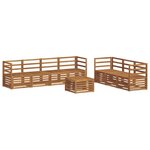 vidaXL Ensembles de canapés 8 pc Naturel Bois d'Acacia Massif