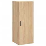 vidaXL Buffet haut Chêne sonoma 34 5x34x180 cm Bois d'ingénierie