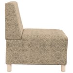 vidaXL Fauteuil avec oreiller 2 Pièces Gris clair 55 cm Cuir suédé faux