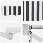 vidaXL Auvent rétractable électrique Anthracite et blanc 3 5 x 2 5 m