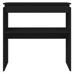 vidaXL Table console Noir 80x30x80 cm Aggloméré
