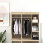 vidaXL Tige de placard 12 Pièces Argenté 764 x 15 x 29 mm