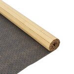 vidaXL Tapis rectangulaire naturel clair 80x100 cm bambou