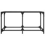 vidaXL Table basse avec dessus en verre transparent 78 5x40x40cm acier