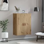 vidaXL Meuble mural Marron 69 5 x 34 x 90 cm Bois d'ingénierie