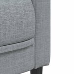 vidaXL Ensemble de canapés 2 Pièces gris clair tissu