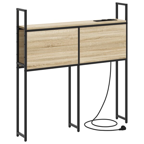 vidaXL Tête de lit de rangement Chêne sonoma 75 cm Bois d'ingénierie
