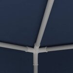 vidaXL Tente de réception avec parois latérales 4x4 m Bleu 90 g/m²